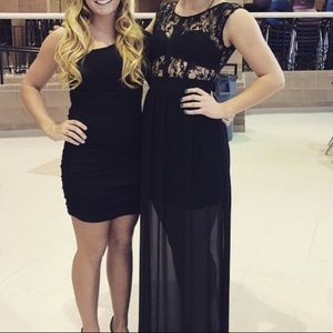 BCBGmaxazria black maxi dress